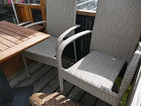 Terrasstoelen 2 soorten - 16 stuks - afbeelding 2 van  4