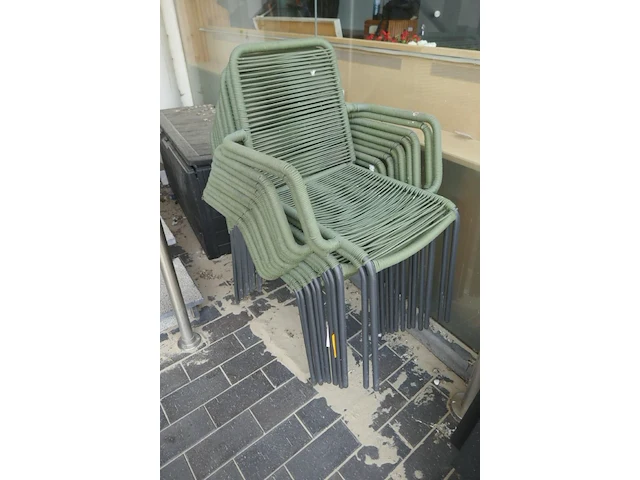 Terrasstoelen 2 soorten - 16 stuks - afbeelding 3 van  4
