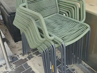 Terrasstoelen 2 soorten - 16 stuks - afbeelding 3 van  4