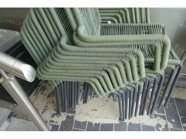 Terrasstoelen 2 soorten - 16 stuks - afbeelding 4 van  4