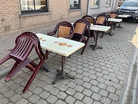 Terrastafel met bijhorende stoelen (39x) - afbeelding 1 van  3