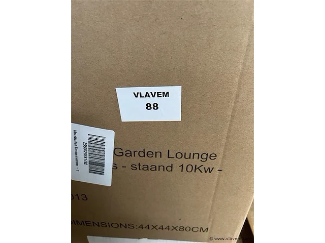 Terrasverwarmer, staand; 10 kw - afbeelding 1 van  2