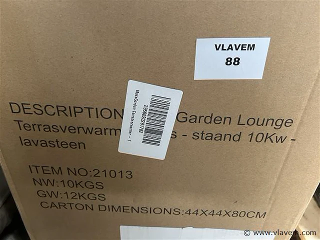 Terrasverwarmer, staand; 10 kw - afbeelding 2 van  2
