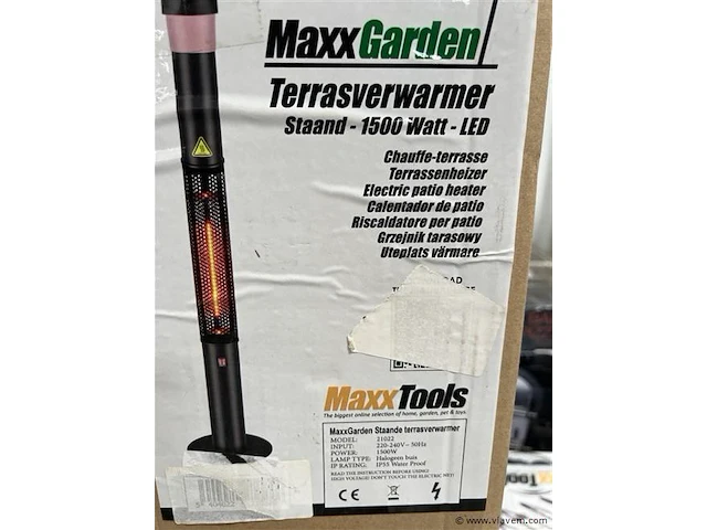 Terrasverwarmer, staand, 1.500 w - afbeelding 2 van  2