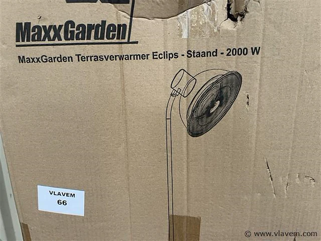 Terrasverwarmer, staand, 2.000w - afbeelding 1 van  1