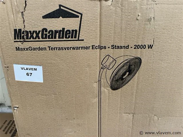 Terrasverwarmer, staand, 2.000w - afbeelding 1 van  1