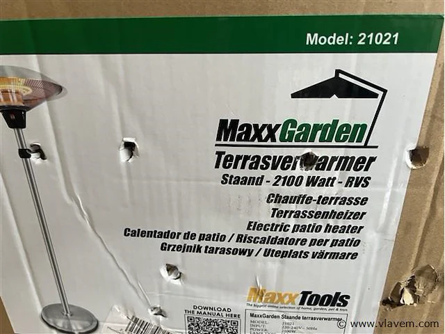 Terrasverwarmer staand, 2100 w - afbeelding 1 van  1