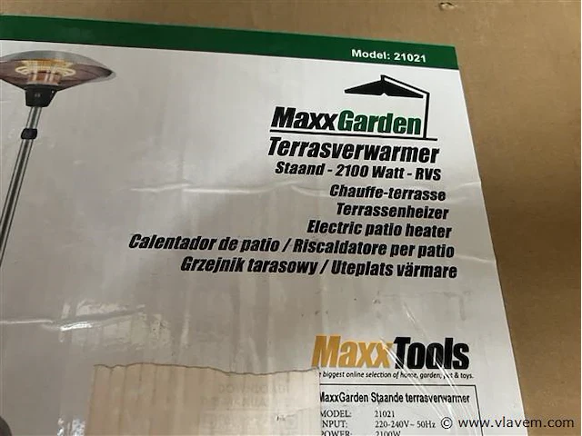 Terrasverwarmer staand, 2100 w - afbeelding 1 van  1