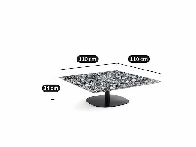Terrazzo salontafel (x2) - afbeelding 9 van  12