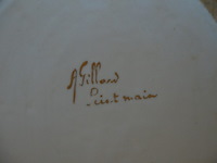 Terrine met deksel porselein, 2 sierstukken porselein, glazen kandelaar en 4 sierstukken - afbeelding 9 van  16