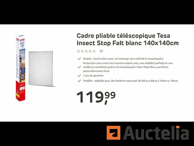 Tesa insect stop falt telescopisch opvouwbaar frame - afbeelding 1 van  2