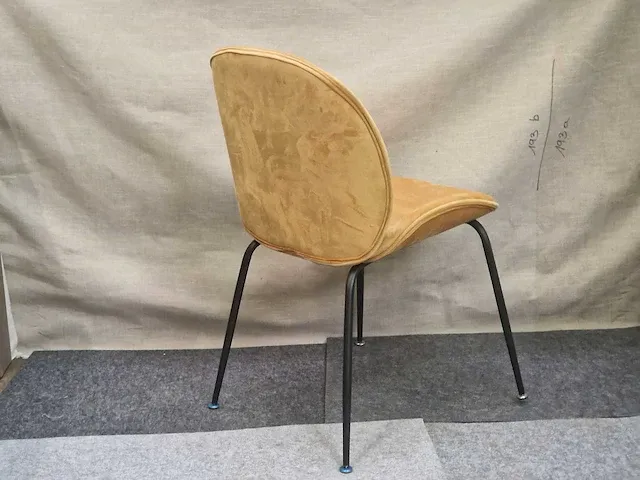 Tess lightbrown velvet - dining chair (6x) - afbeelding 4 van  7