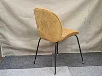 Tess lightbrown velvet - dining chair (6x) - afbeelding 4 van  7