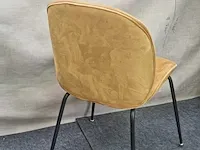 Tess lightbrown velvet - dining chair (6x) - afbeelding 5 van  7
