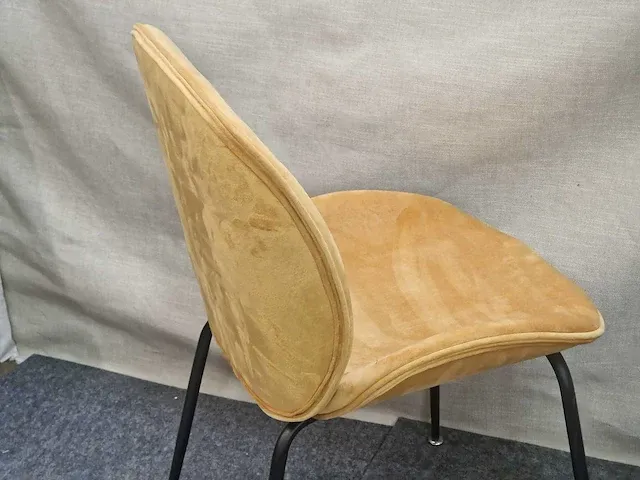 Tess lightbrown velvet - dining chair (6x) - afbeelding 7 van  7