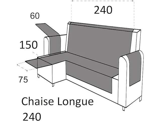 Textilhome - gewatteerde beschermende bankhoezen - afbeelding 3 van  4