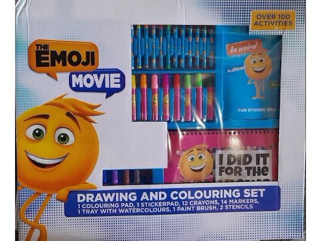 The emoji movie teken en kleur set - afbeelding 1 van  7