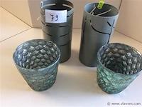 Theelichthouders 4stuks - afbeelding 1 van  3