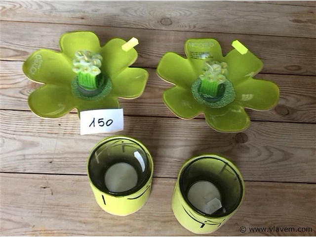 Theelichtjes 4stuks nicky - afbeelding 1 van  2