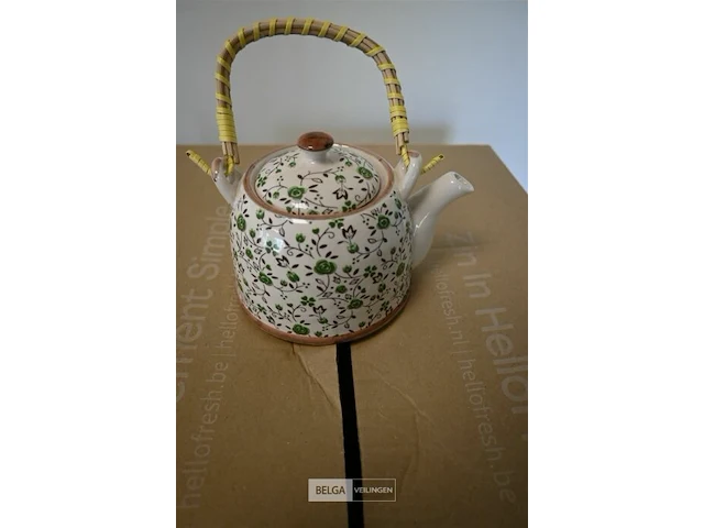 Theepot sets nieuw porcelein - afbeelding 1 van  3