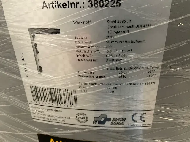Thermic energy tws-2w200 zonneboiler - afbeelding 3 van  3