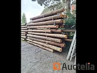 Thermisch behandelde sparrenhouten palen - afbeelding 5 van  6