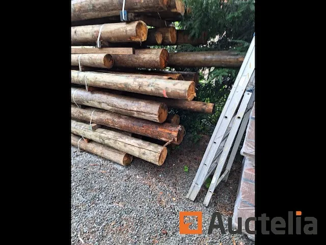 Thermisch behandelde sparrenhouten palen - afbeelding 6 van  6