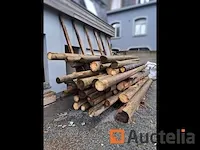 Thermisch behandelde sparrenhouten palen - afbeelding 3 van  4