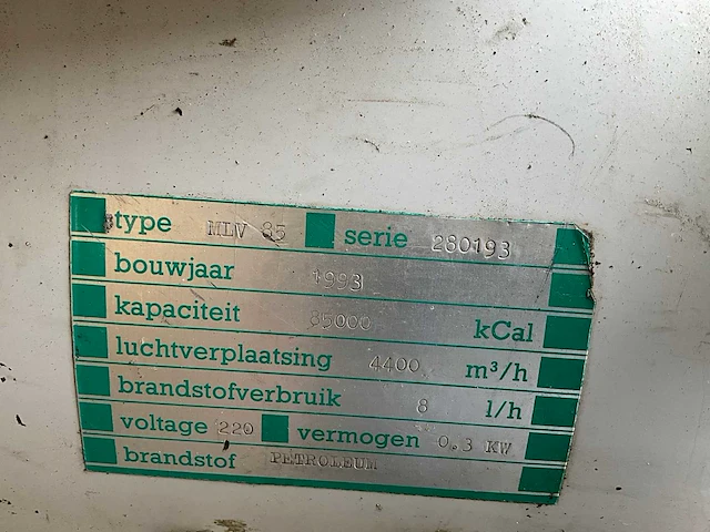 Thermo heating mlv85 warmtekanon - afbeelding 2 van  6