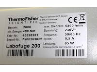 Thermo scientific - l200 - centrifuge - 2008 - afbeelding 3 van  3