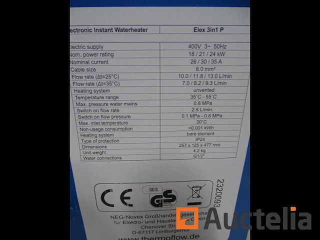 Thermoflow elex 3-in-1 elektronische boiler 18/21/24 - afbeelding 4 van  4