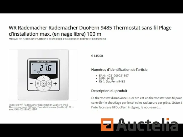 Thermostaat draadloos rademacher duofern 9485 - afbeelding 4 van  5