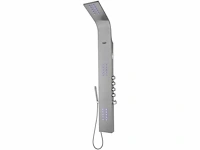 Thermostatische hydromassage douchezuil met led's en bluetooth - zilver - afbeelding 2 van  6