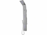 Thermostatische hydromassage douchezuil met led's en bluetooth - zilver - afbeelding 4 van  6