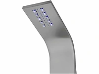 Thermostatische hydromassage douchezuil met led's en bluetooth - zilver - afbeelding 6 van  6