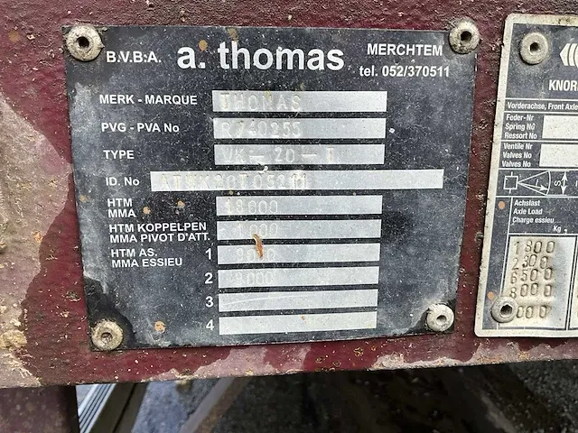 Thomas wk-20-t dieplader - afbeelding 11 van  26