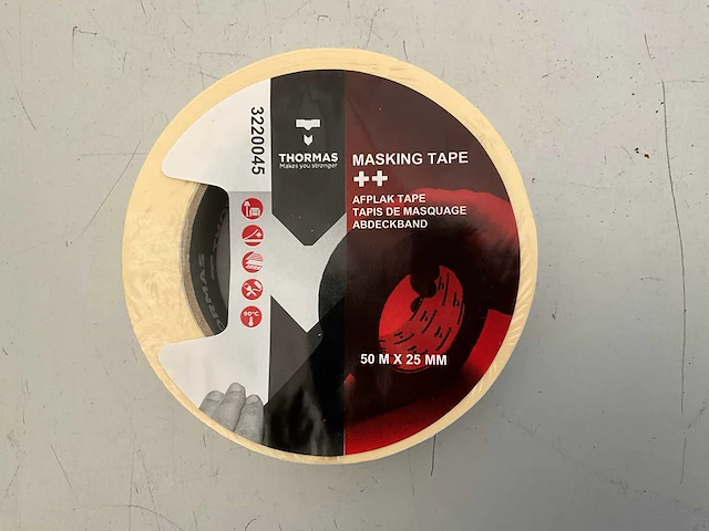 Thormas. afplaktape 25 mm x 50 meter (10x) - afbeelding 1 van  2