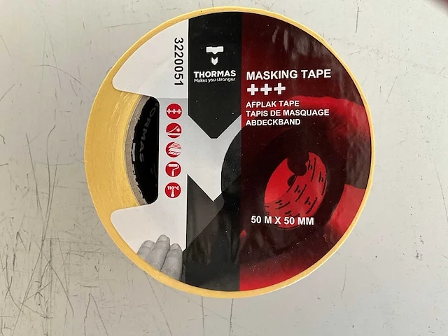 Thormas.afplak tape 50 mm x 50 m. - afbeelding 1 van  2