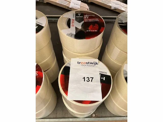 Thormas.fiberglass tape 50 mm x 50 m. - afbeelding 3 van  3