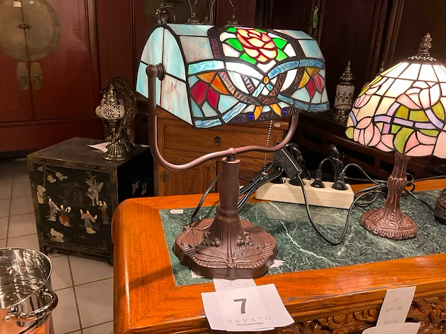 Tiffany bureaulamp - afbeelding 2 van  4