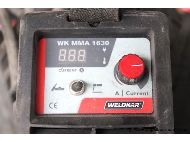 Tig lasapparaat weldkar wk mma 1630, vv toebehoren, werking niet gekend - afbeelding 3 van  4