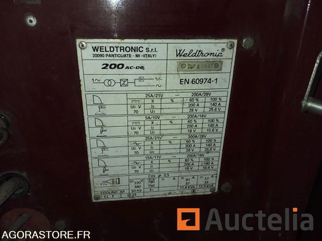 Tig weldtronic 200 ac-dc - afbeelding 1 van  5