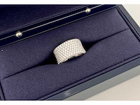 Tijdloze wit gouden ring met diamanten tapijt (rg125) - afbeelding 5 van  7