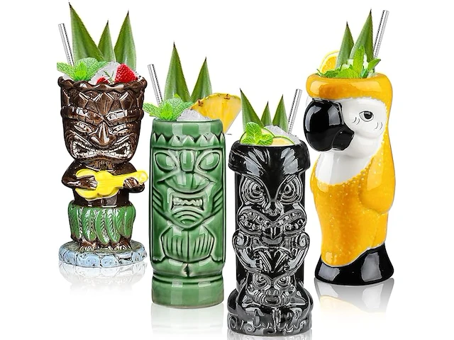 Tiki glazen voor cocktails - afbeelding 1 van  3