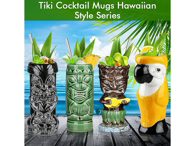 Tiki glazen voor cocktails - afbeelding 2 van  3