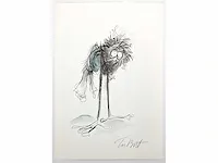 Tim burton (1958), toegeschreven aan, inkttekening - afbeelding 1 van  3