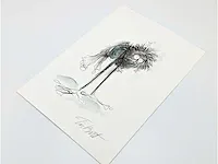 Tim burton (1958), toegeschreven aan, inkttekening - afbeelding 2 van  3