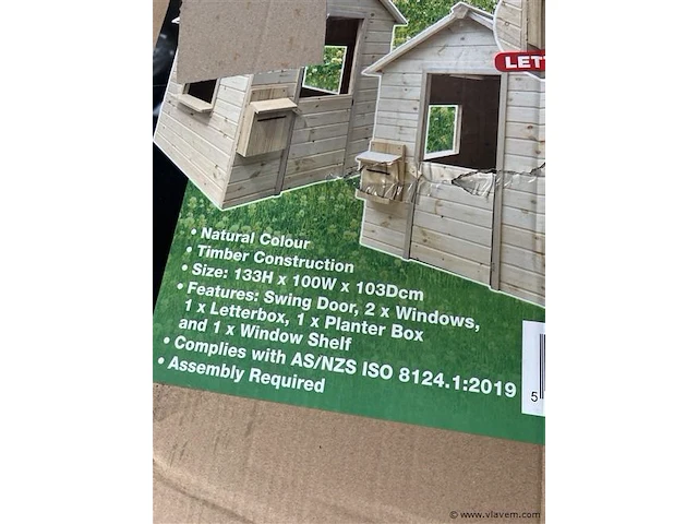 Timber cubby house - afbeelding 3 van  4