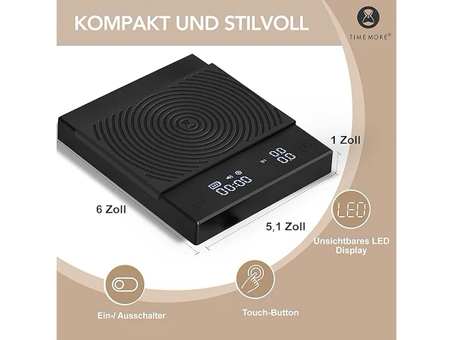 Timemore koffieweegschaal - afbeelding 4 van  5
