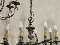 Tinkleurige kroonluchter met 8 armen - afbeelding 1 van  2